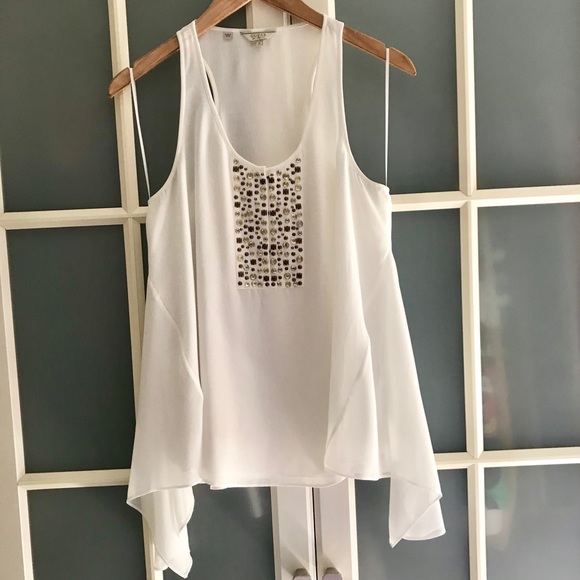 Guess Chiffon Tunic Blouse - Picture 1 of 5